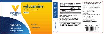 The Vitamin Shoppe L-Glutamine 500 mg - supplement