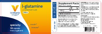 The Vitamin Shoppe L-Glutamine 500 mg - supplement