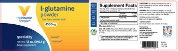 The Vitamin Shoppe L-Glutamine Powder 4500 mg - supplement