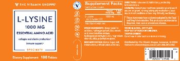 The Vitamin Shoppe L-Lysine 1000 mg - supplement