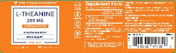The Vitamin Shoppe L-Theanine 200 mg - supplement