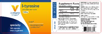 The Vitamin Shoppe L-Tyrosine 500 mg - supplement