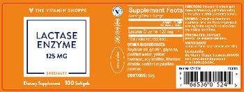 The Vitamin Shoppe Lactase Enzyme 125 mg - supplement