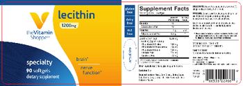 The Vitamin Shoppe Lecithin 1200 mg - supplement