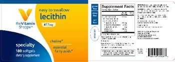 The Vitamin Shoppe Lecithin 411 mg - supplement