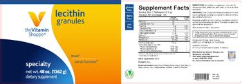 The Vitamin Shoppe Lecithin Granules - supplement