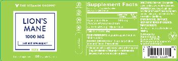 The Vitamin Shoppe Lion's Mane 1000 mg - supplement