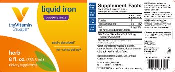 The Vitamin Shoppe Liquid Iron Blackberry Vanilla - supplement