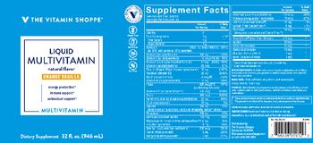 The Vitamin Shoppe Liquid Multivitamin Orange Vanilla - supplement