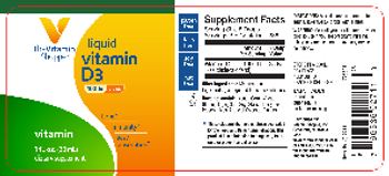 The Vitamin Shoppe Liquid Vitamin D3 1000 IU Citrus - supplement