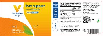 The Vitamin Shoppe Liver Support with Milk Thistle 70 mg - supplement
