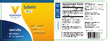 The Vitamin Shoppe Lutein 20mg - supplement