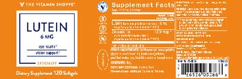 The Vitamin Shoppe Lutein 6 mg - supplement