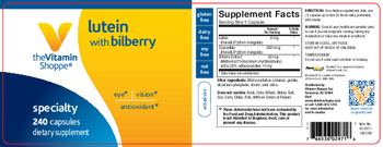 The Vitamin Shoppe Lutein With Bilberry - supplement