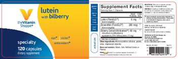 The Vitamin Shoppe Lutein with Bilberry - supplement
