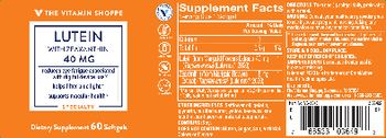 The Vitamin Shoppe Lutein with Zeaxanthin 40 mg - supplement