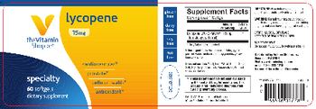 The Vitamin Shoppe Lycopene 15mg - supplement