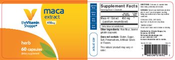 The Vitamin Shoppe Maca Extract 400 mg - supplement