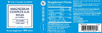 The Vitamin Shoppe Magnesium Complex A.M. 500 mg - supplement