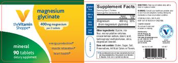 The Vitamin Shoppe Magnesium Glycinate 400 mg - supplement