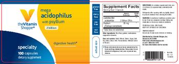 The Vitamin Shoppe Mega Acidophilus With Psyllium - supplement