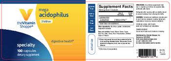The Vitamin Shoppe Mega Acidophilus - supplement