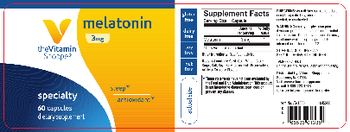 The Vitamin Shoppe Melatonin 3 mg - supplement