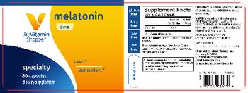 The Vitamin Shoppe Melatonin 3 mg - supplement