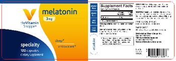 The Vitamin Shoppe Melatonin 3 mg - supplement