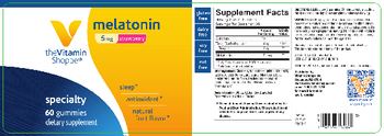 The Vitamin Shoppe Melatonin 5 mg Strawberry - supplement