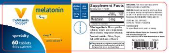 The Vitamin Shoppe Melatonin 5 mg - supplement