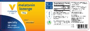 The Vitamin Shoppe Melatonin Lozenge 3mg - supplement