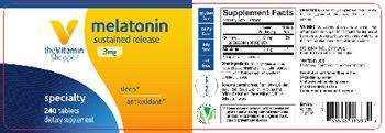 The Vitamin Shoppe Melatonin Sustained Release 3mg - supplement