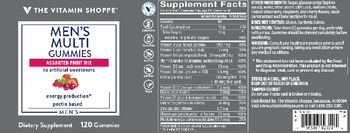 The Vitamin Shoppe Men's Multi Gummies Assorted Fruit Mix - supplement