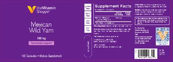 The Vitamin Shoppe Mexican Wild Yam 500 mg - supplement