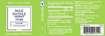 The Vitamin Shoppe Milk Thistle Extract 175 mg - supplement