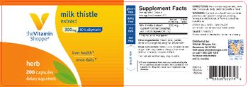 The Vitamin Shoppe Milk Thistle Extract 300 mg - supplement