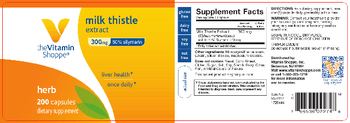 The Vitamin Shoppe Milk Thistle Extract 300 mg - supplement