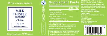 The Vitamin Shoppe Milk Thistle Extract 70 mg - supplement