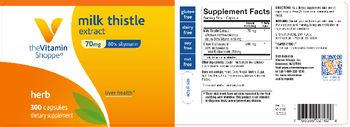 The Vitamin Shoppe Milk Thistle Extract 70 mg - supplement