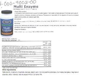 The Vitamin Shoppe Multi-Enzyme - supplement