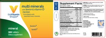 The Vitamin Shoppe Multi Minerals - supplement