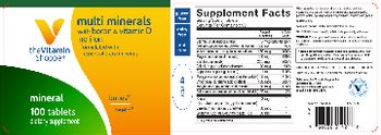 The Vitamin Shoppe Multi Minerals with Boron and Vitamin D - supplement