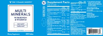 The Vitamin Shoppe Multi Minerals with Boron & Vitamin D - supplement