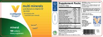 The Vitamin Shoppe Multi Minerals - supplement