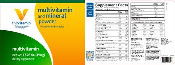 The Vitamin Shoppe Multivitamin And Mineral Powder - supplement