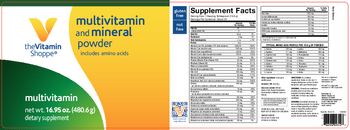 The Vitamin Shoppe Multivitamin And Mineral Powder - supplement