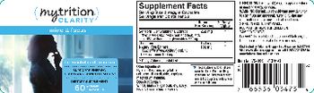 The Vitamin Shoppe MyTrition Clarity - supplement