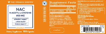 The Vitamin Shoppe NAC 600 mg - supplement