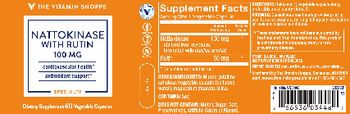 The Vitamin Shoppe Nattokinase with Rutin 100 mg - supplement